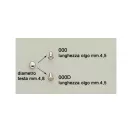 Small Rivet, Double Headed, Antique, 4,5 mm