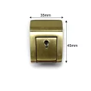 Antique Brass Keyed Briefcase Lock