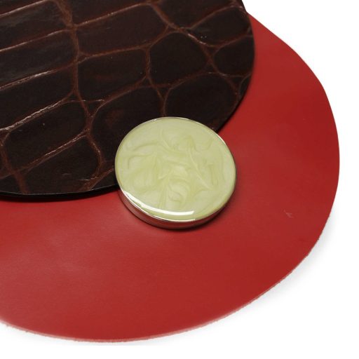 Kerek márványos zár, nikkel