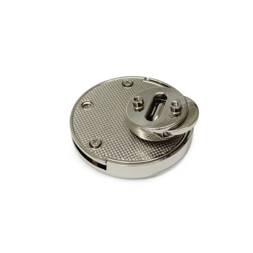 Kerek márványos zár, nikkel