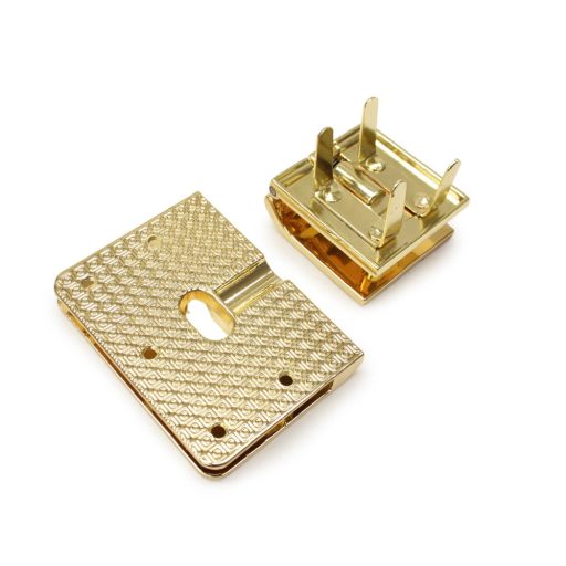 Lenyíló szögletes zár, arany