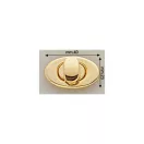 Oval Turning Lock, Gold