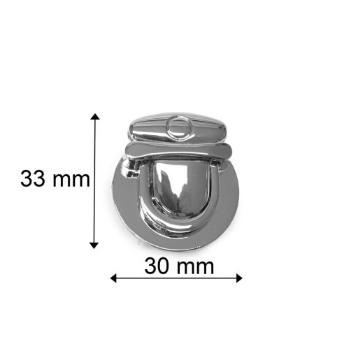 Tuck Lock, Nickel, 28 mm x 32 mm