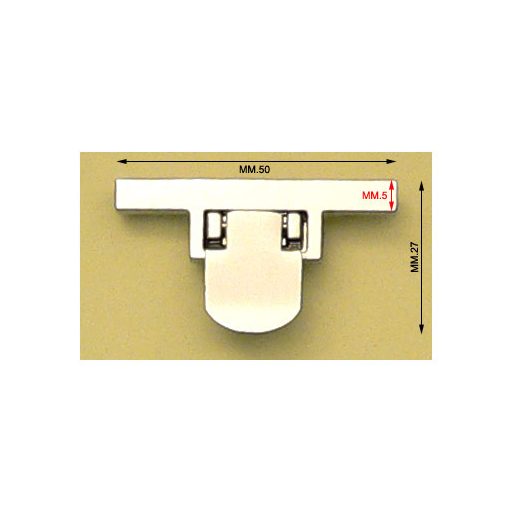 Bag Lock, Gold, 50 mm