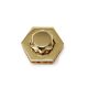 Hexagon Shaped Turning Lock, Gold