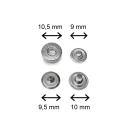 Hidden Head Snap Fastener, 10,5 mm, Silver Colour
