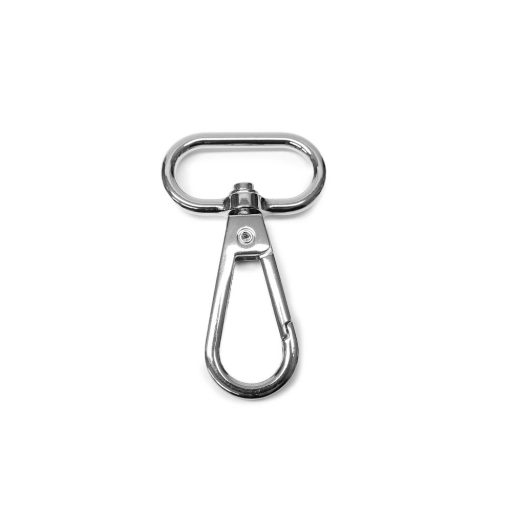 Snap hook, 25 mm, 1 inch, silver