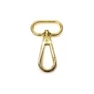 Snap hook, 25 mm, 1 inch, gold
