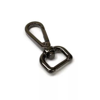 Snap Hook, Black Nickel, 15 mm