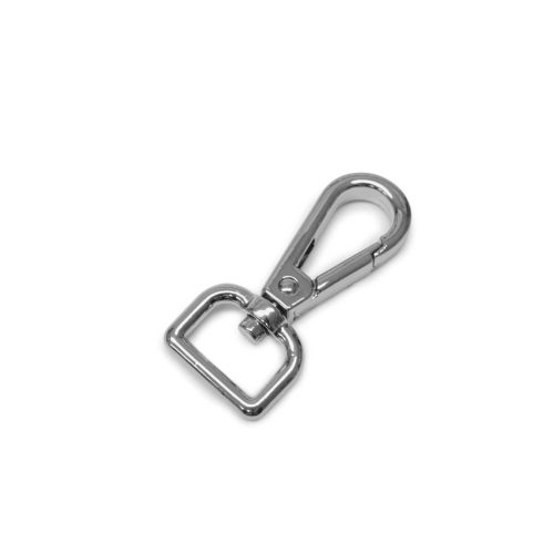 Flat carabiner, Nickel, 20 mm