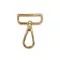 Flat carabiner, Gold, 40 mm