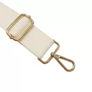 Flat carabiner, Gold, 40 mm