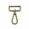 Flat carabiner, Brass Colour, 40 mm