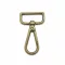 Flat carabiner, Nickel, 30 mm