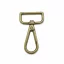 Flat carabiner, Nickel, 30 mm