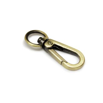 carabiner, 10 mm, Brass colour