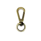 carabiner, 10 mm, Brass colour