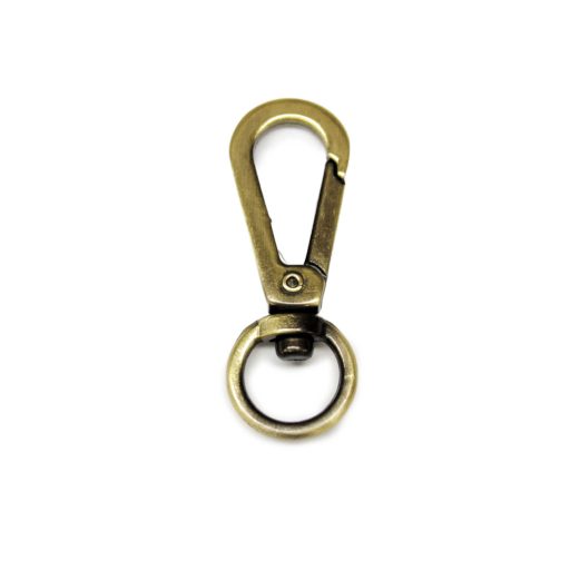 carabiner, 10 mm, Brass colour