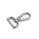 Flat carabiner, Nickel, 20 mm