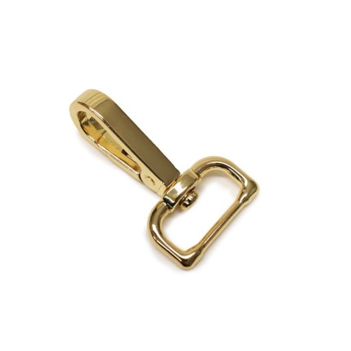 Flat carabiner, Gold, 20 mm