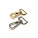 Flat carabiner, Gold, 20 mm