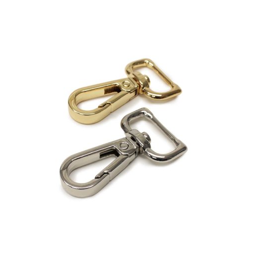 Flat carabiner, Gold, 20 mm