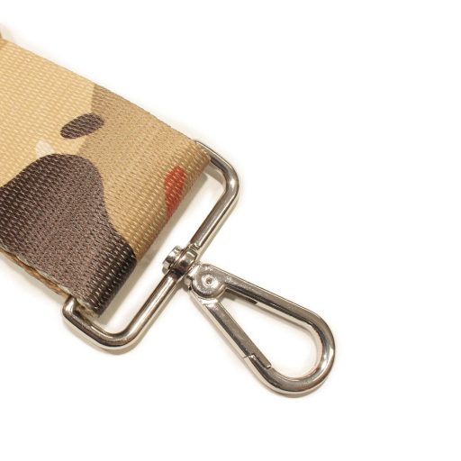 Flat carabiner, Nickel, 50 mm