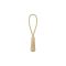 String decorative zipper puller, beige