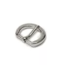 Round Buckle, Nickel, 20 mm