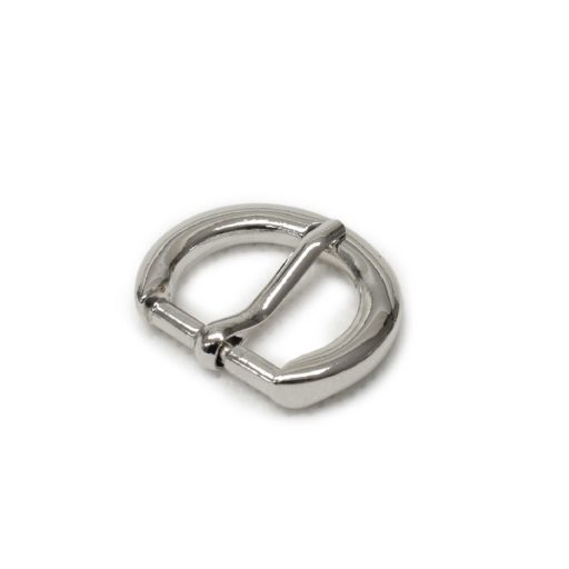Round Buckle, Nickel, 20 mm