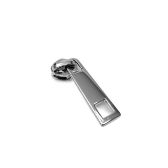   Zipper Slide with Pull, Nickel for 5 mm Plastic Zipper - RT10