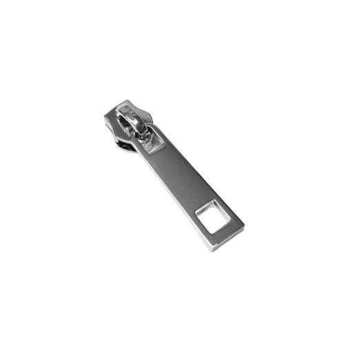 Zipper Slide with Pull, Nickel for 5 mm Plastic Zipper - RT10