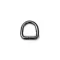 Iron D-ring, 11 mm, Black Nickel