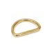 METAL D-RING 40x25x5 mm, gold coloured