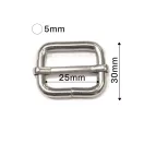 Iron Tri-Glide Slide, Nickel, 25 mm x 30 mm x 5 mm