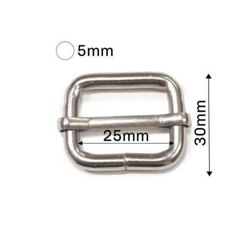 Iron Tri-Glide Slide, Antique, 25 mm x 30 mm x 5 mm