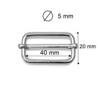Iron Tri-Glide Slide,  40 mm x 5 mm, Silver