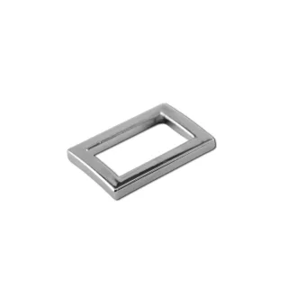 Zinc Alloy Angular Handbag Strap Holder, 30 mm, Nickel