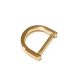 Flat D-ring, Gold, 20 mm