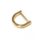 Flat D-ring, Gold, 20 mm