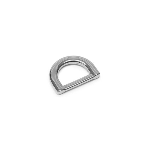 D-ring Zinc Alloy, silver, 12 mm