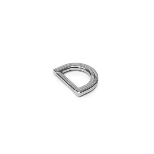 D-ring Zinc Alloy, silver, 12 mm
