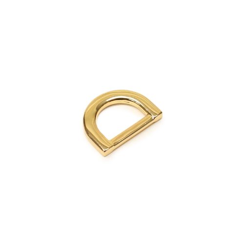 D-ring Zinc Alloy, Gold, 12 mm