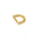 D-ring Zinc Alloy, Gold, 12 mm