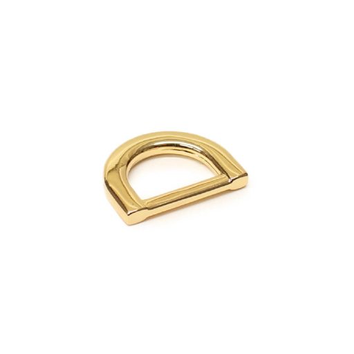 D-ring Zinc Alloy, Gold, 12 mm
