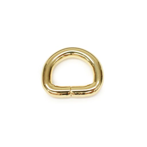 Iron D-ring, 16 mm, Gold