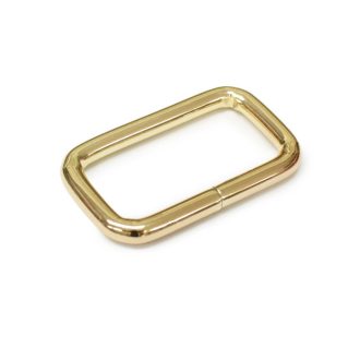 Iron Square Shaped Handbag Strap Holder, Gold, 4x20x5 mm