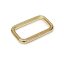 Iron Square Shaped Handbag Strap Holder, Gold, 4x20x5 mm