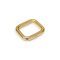 Iron Rectangle Shaped Handbag Strap Holder, Gold coloured, 25x20x5 mm