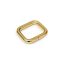 Iron Rectangle Shaped Handbag Strap Holder, Gold coloured, 25x20x5 mm